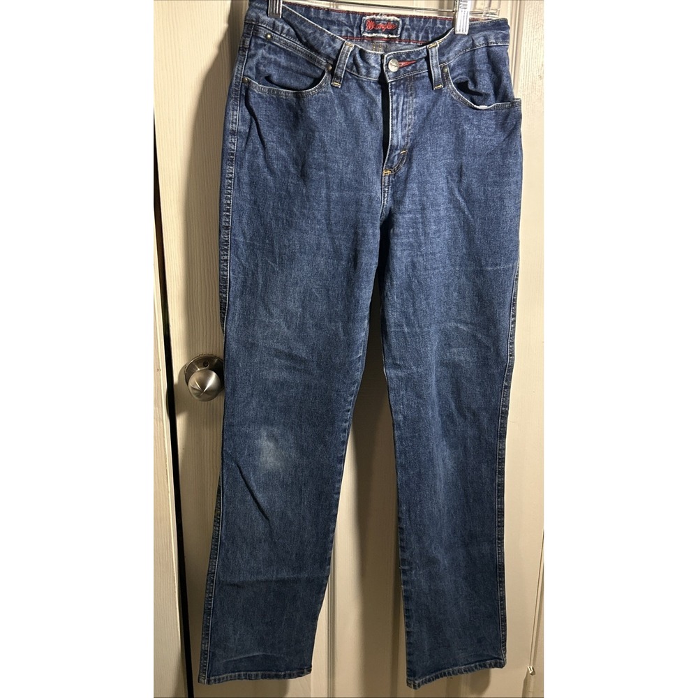 Womens Wrangler Blue Denim Jeans 5/6x32"WKPH86603 Cowboy Western‎